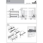 Rollschubführung Teilauszug 250mm/15kg weiß