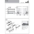 Hettich Rollschubführung Teilauszug 500mm/15kg weiß