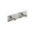 HETTICH Hakenleiste, 2 Haken, 140 x 35 x 36 mm, Edelstahl matt