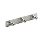 Hettich 3er Hakenleiste, 220 x 35 x 36mm, Edelstahl