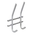 HETTICH Garderobenleiste, 2 Haken, 140 x 165 x 55 mm,...