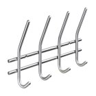 HETTICH Garderobenleiste, 4 Haken, 300 x 165 x 55 mm,...