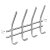 HETTICH Garderobenleiste, 4 Haken, 300 x 165 x 55mm, Edelstahl matt