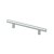 Hettich Relinggriff, Kunststoff, Alu-Optik, BA 128 mm