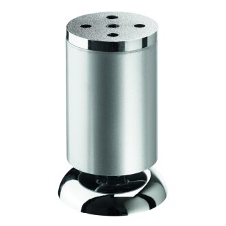 Design Möbelfuß Salinio, matt chrom, D 50 x 100 mm