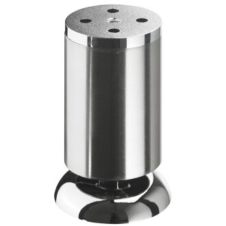 Design Möbelfuß Salinio, Edelstahl finish, Ø 50 x 100 mm, B-Ware Verpackung/Folie nicht vorhanden