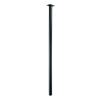 Möbelfuß / Tischbein schwarz D 30 x 900 mm - Restposten raus damit ! B-Ware