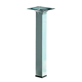 HETTICH Möbelfuß/Tischbein, Alu-optik, 25 x 25 x 200 mm, B-Ware