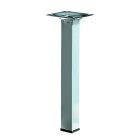 HETTICH Möbelfuß/Tischbein, Alu-Optik, 25 x 25...