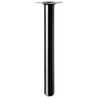 HETTICH Möbelfuß / Tischbein, Ø 30 x 300mm, schwarz, B-Ware keine Verpackung/Folie vorhanden