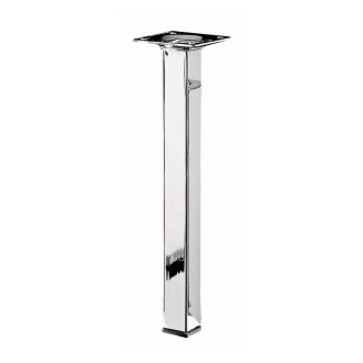 HETTICH Möbelfuß / Tischbein 25 x 25 x 250mm verchromt B-Ware