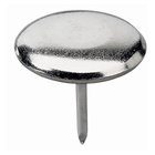 Metallgleiter mit Stift, vernickelt, 25