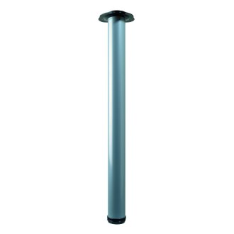 HETTICH Tischbein 4-Set, Ø 60 mm, Alu-Optik, 700 - 730 mm höhenverstellbar