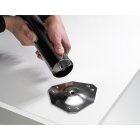 HETTICH Tischbein 4er-Set, Ø 60 mm, Alu-Optik, 700 - 730 mm höhenverstellbar