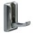 HETTICH Haken zum Klappen, 33 x 70 x 61 mm, Aluminium-Optik