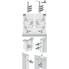 HETTICH Einbohrband 3-teilig, 16mm, verzinkt, 2 Stück