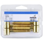 HETTICH Einbohrband für Holzzarge, 41 x Ø 16mm, Stahl vermessingt, 2 Stück