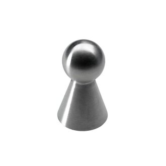Hettich Möbelknopf, Ø16mm, Edelstahl seidenmatt