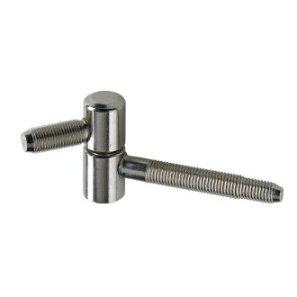 HETTICH Einbohrband für Stahlzarge, 40 x Ø 16mm, vernickelt, 2 Stück