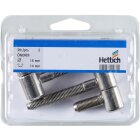 HETTICH Einbohrband für Stahlzarge, 16mm, vernickelt, 2 Stück