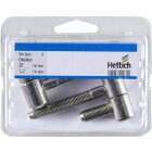 HETTICH Einbohrband für Stahlzarge, 40 x Ø 16mm, vernickelt, 2 Stück