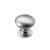 HETTICH Möbelknopf, Ø 24mm, Metall, Alu-Optik