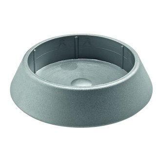 Fußkappe Ø60mm Kunststoff silber