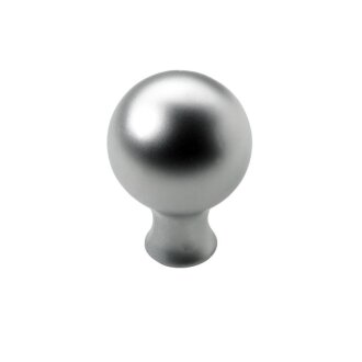 Möbelknopf, Metall, Alu-Optik Ø 25mm