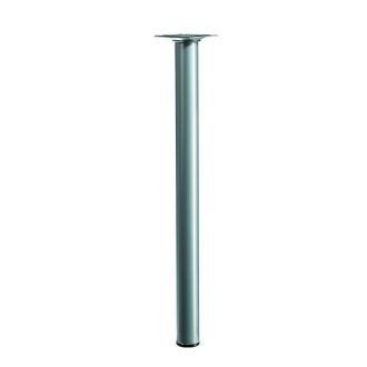 Möbelfuß / Tischbein Alu-Optik D 30 x 400 mm B-Ware mit leichten Oberflächenkratzern