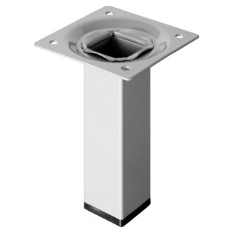 Hettich Möbelfuß, Alu-Optik, 25 x 25 x 100 mm