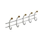 HETTICH 5er Garderobenleiste vernickelt Buche 430 x 135 x...