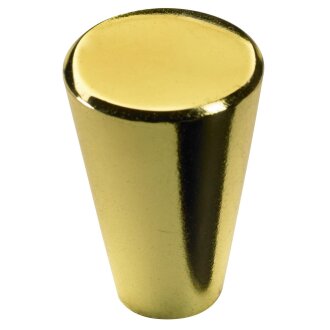 Hettich Möbelknopf inkl. Schraube, Ø 20 x 28 mm, Zinkdruckguss vermessingt