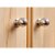 Hettich Möbelknopf, Ø 15 x 25 mm, Zinkdruckguss, Edelstahl-Optik