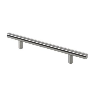 Möbelgriff Stahl Edelstahl-Optik BA128