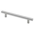 HETTICH Möbelgriff, BA128mm, Stahl, Edelstahl-Optik, 12 x 189 x 32mm