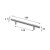 HETTICH Möbelgriff, BA128mm, Stahl, Edelstahl-Optik, 12 x 189 x 32mm