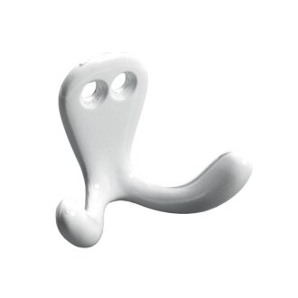 Hettich Zierhaken, 42 x 35 x 23mm, Zinkdruckguss, weiß, 2 Stück