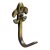 HETTICH Zierhaken 21 x 52 x 26 mm, vermessingt brüniert, 2 Stück