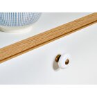 HETTICH Möbelknopf, Porzellan vermessingt, Ø 32mm