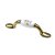 HETTICH Möbelgriff, BA76 mm, Keramik mit Dekor, vermessingt, 126,5 x 18 x 30 mm