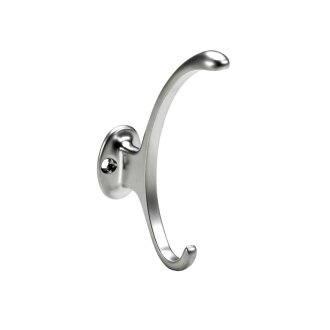 HETTICH Hut/Mantelhaken / Garderobenhaken, Alu-Optik, 130 x 30 x 90mm