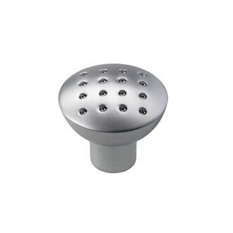 Möbelknopf Zinkdruckguss Alu-Optik D28