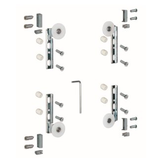 HETTICH Montagesatz SlideLine11, verzinkt, 10 kg, 1 Set
