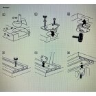 HETTICH Montagesatz SlideLine11, verzinkt, 10 kg, 1 Set
