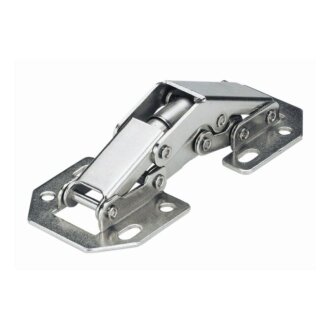 Hettich Aufschraub-Federscharnier Mini, vernickelt, 2 Stück