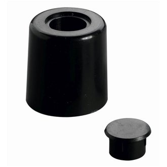 Türstopper 27mm rund, 28mm hoch schwarz