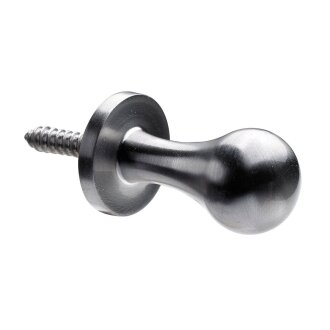 HETTICH Mantelhaken, 18 x 18 x 30 mm, Zinkdruckguss, Edelstahl-Optik