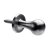 HETTICH Mantelhaken, 18 x 18 x 30 mm, Zinkdruckguss, Edelstahl-Optik