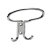 HETTICH Haken, 43 x 120 x 100mm, Metall verchromt