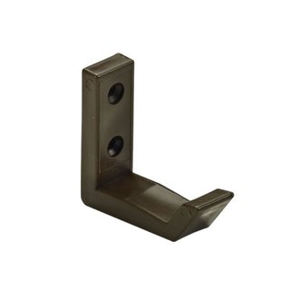 Mantelhaken kunststoff braun 50 x 18 x 58mm